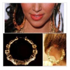 GOLD  Tone Hoop Earrings - NWT